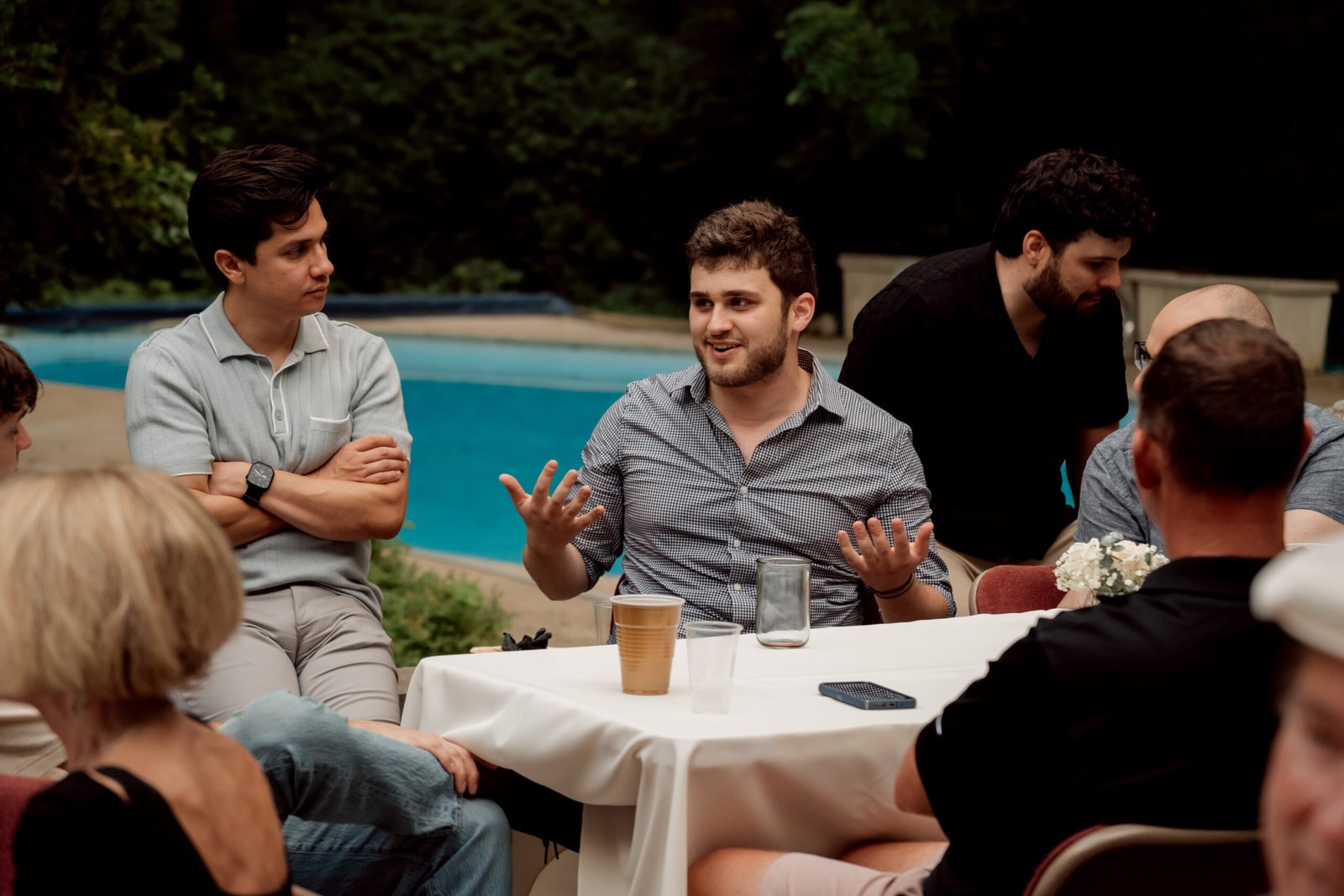 Portrait with clean white backdrop
